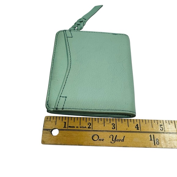 Fossil Mini Bifold Snap Wallet Small Mint Green Tassel - Picture 13 of 13